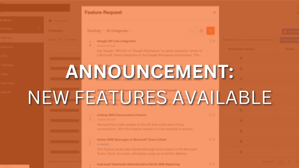 new features available