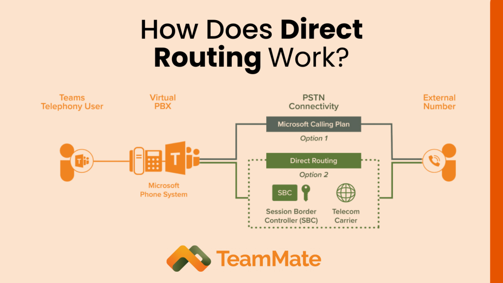 Inphografic about how direct routing works: Ultimate guide for companies