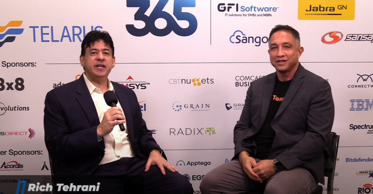 Eric Hernaez and Rich Tehrani at ITExpo 2025